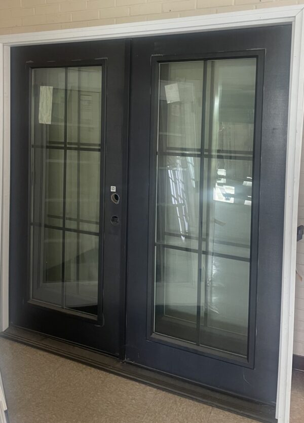 Door-Black Steel Patio Door
