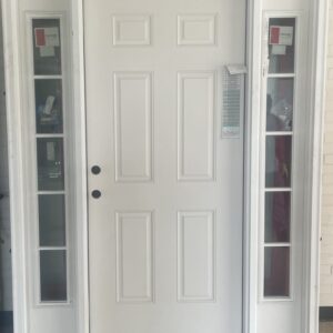 Door-White Front Door Left-hand inswing 64 3/4-in x 82in