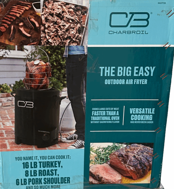 Charbroil Big Easy® Outdoor Cooker, Black-New